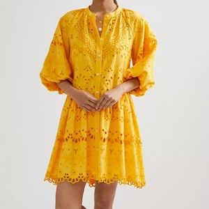 Anthropologie Tallulah Eyelet Mini Dress